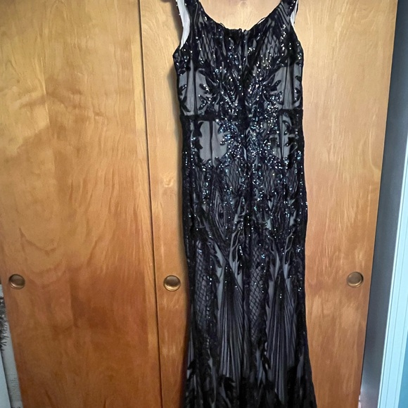 Fashion Nova Black Sequin Maxi Dress - Picture 2 of 5